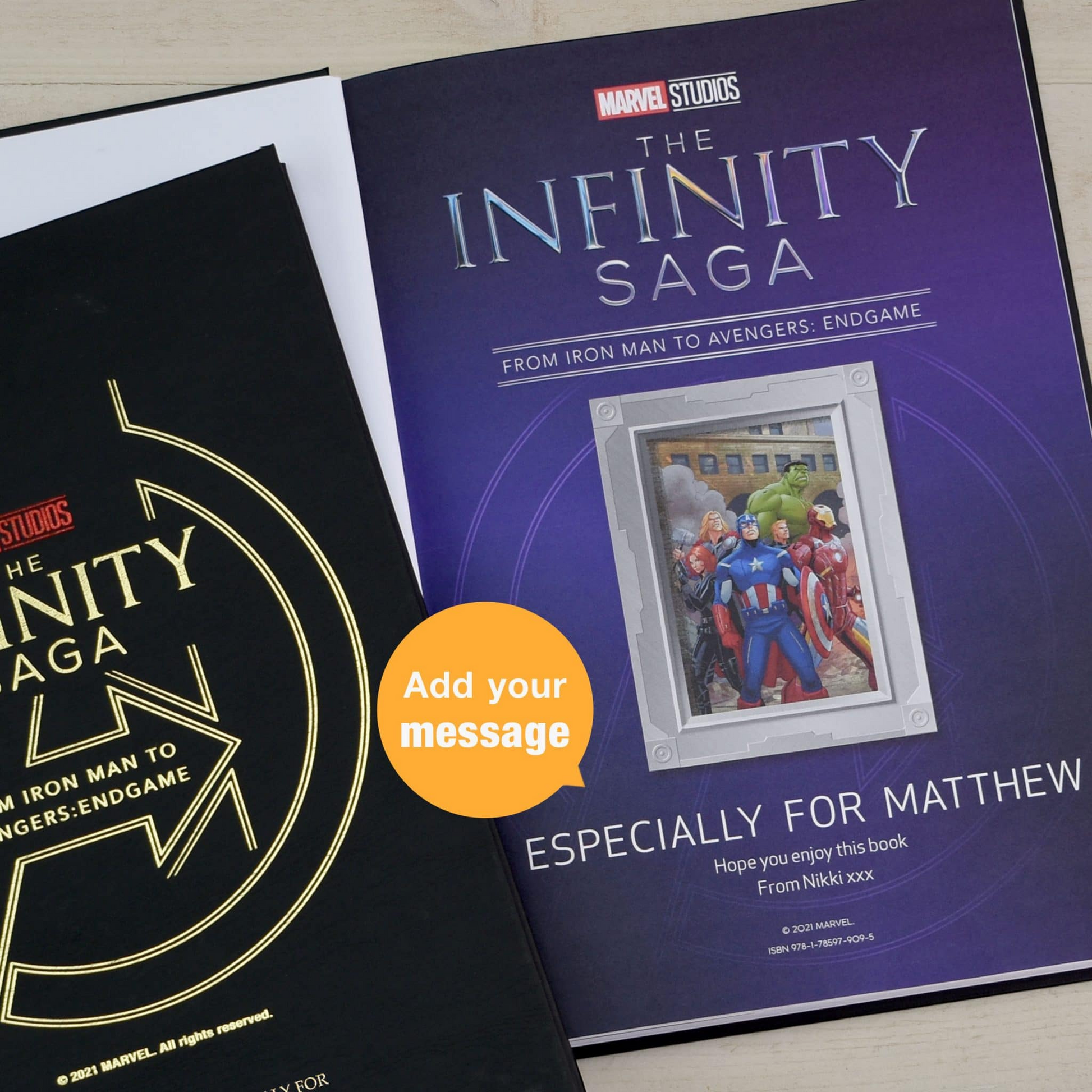 Personalised Marvel Infinity Saga Collection Story Book
