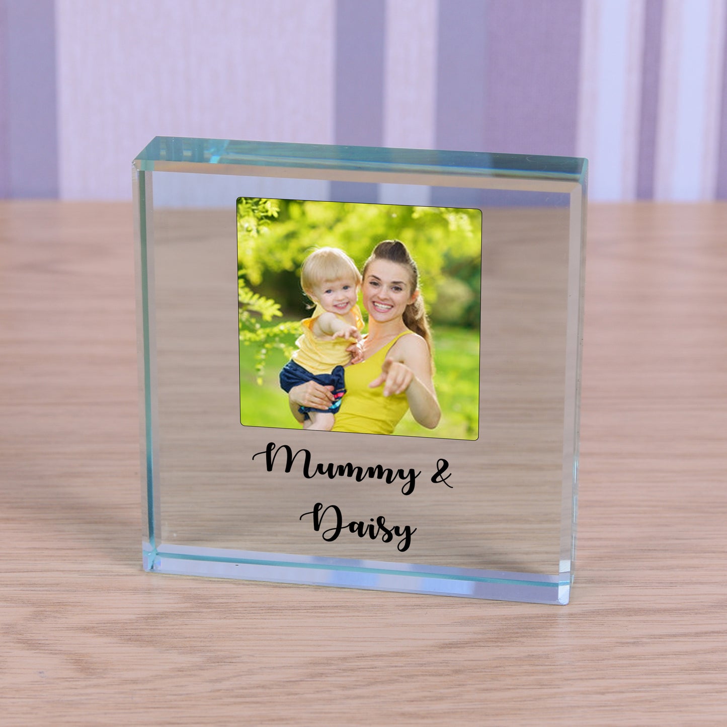 Mummy And Me Photo Block Frame - Personalised