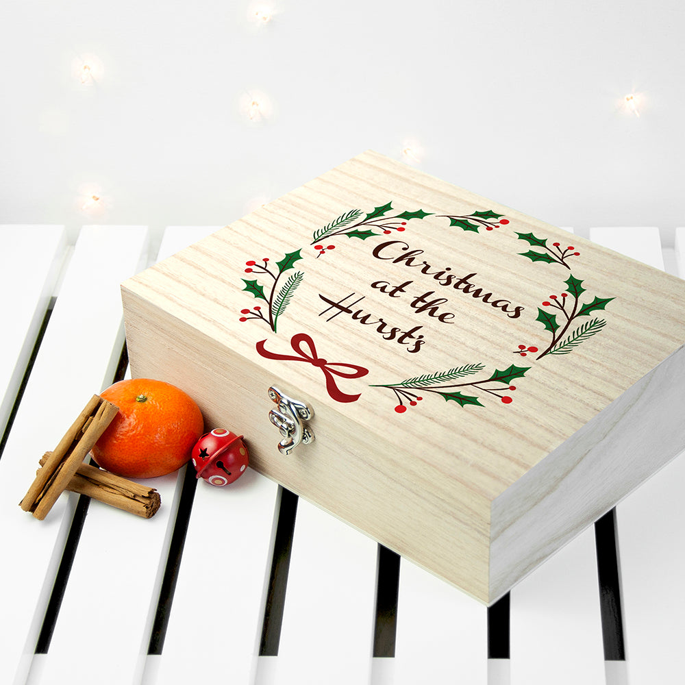 Personalised Jolly Holly Christmas Eve Box
