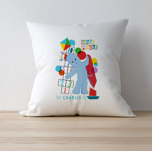 Personalised In The Night Garden Iggle Piggle Hopscotch Cushion