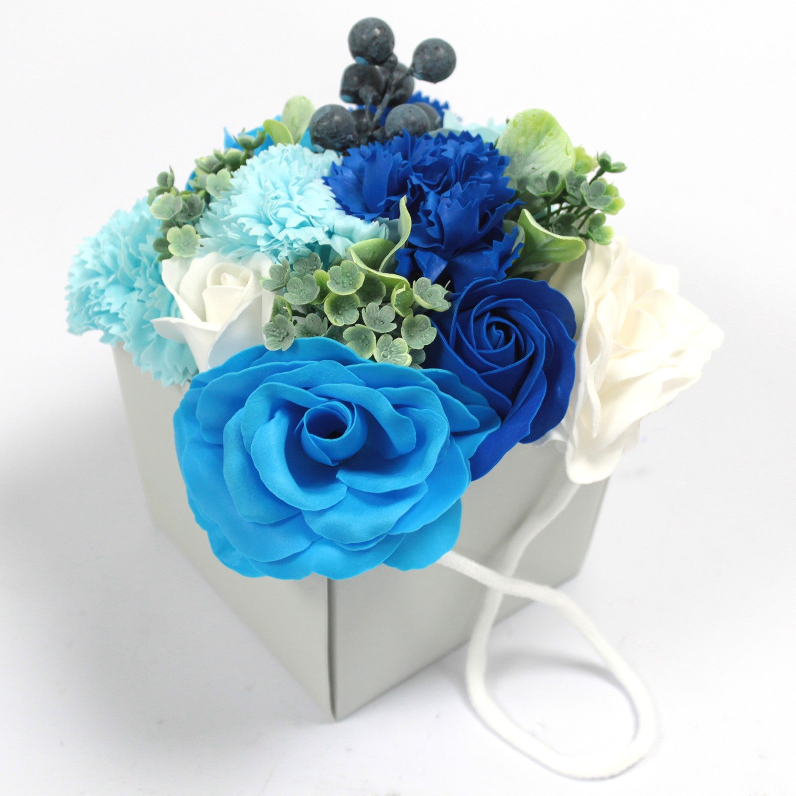 Luxury Soap Flower Bouquet - Blue 