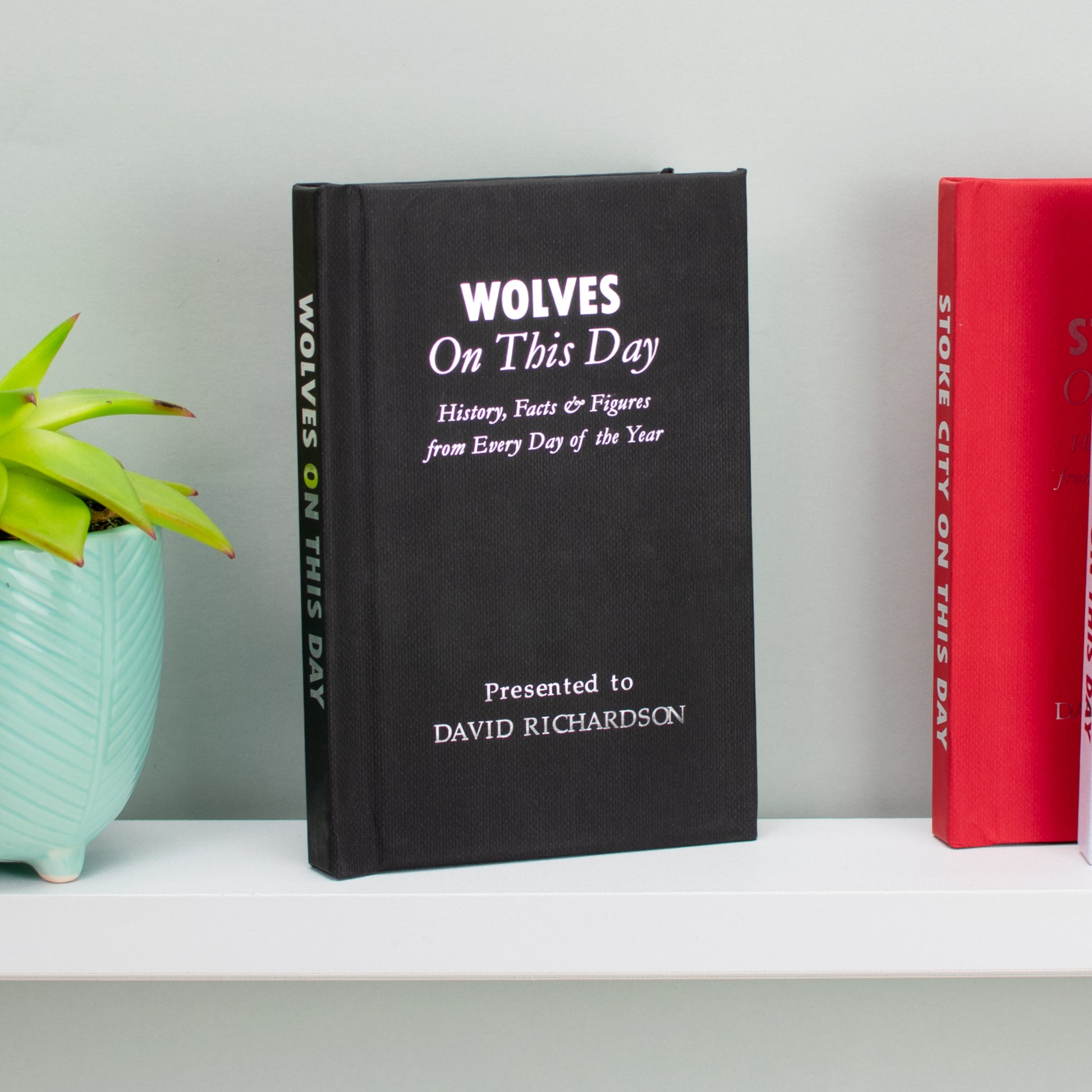 Personalised Wolves On This Day Book