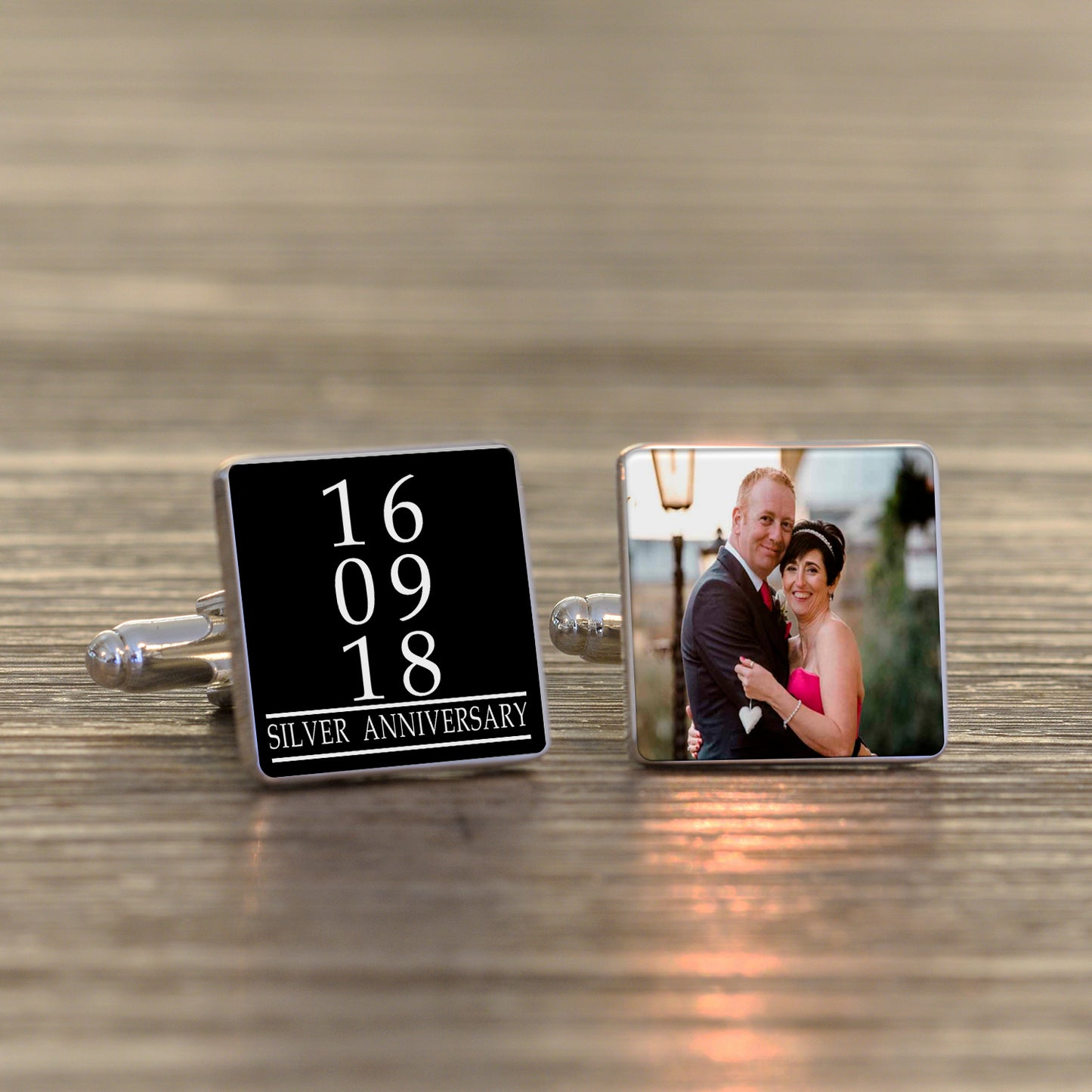 Personalised Special Date/Message & Photo Cufflinks