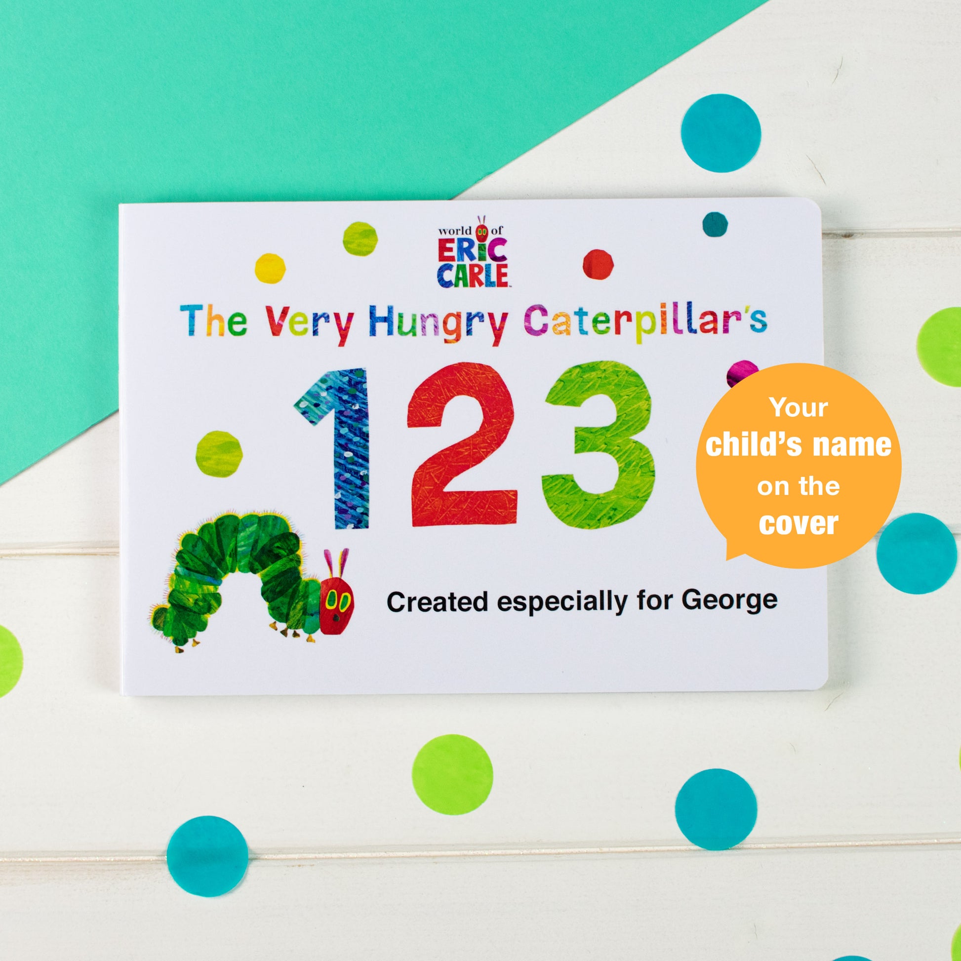 Personalised Very Hungry Caterpillar Board Book Bundle: ABCs & 123s