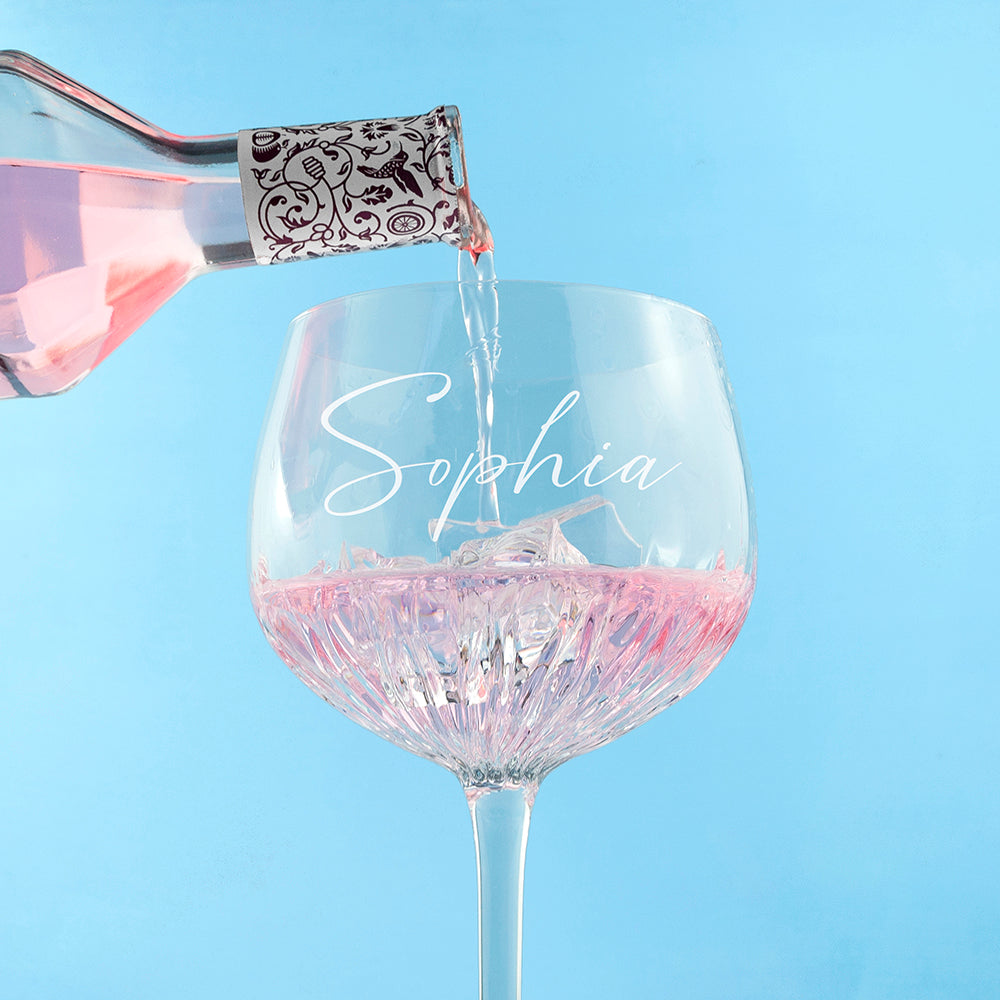 Personalised Crystal Gin Goblet Glass