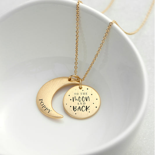 Personalised To The Moon & Back Necklace