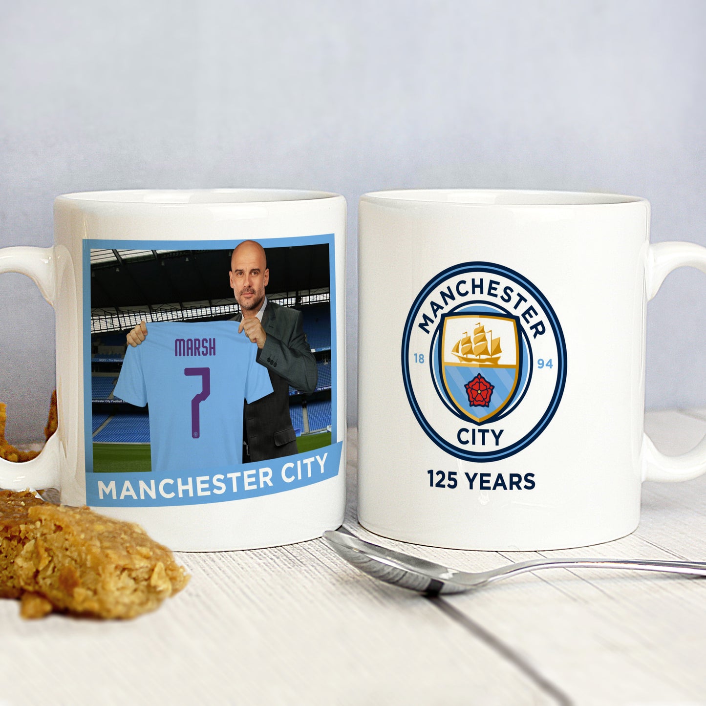 Manchester City FC Manager Personalised Mug