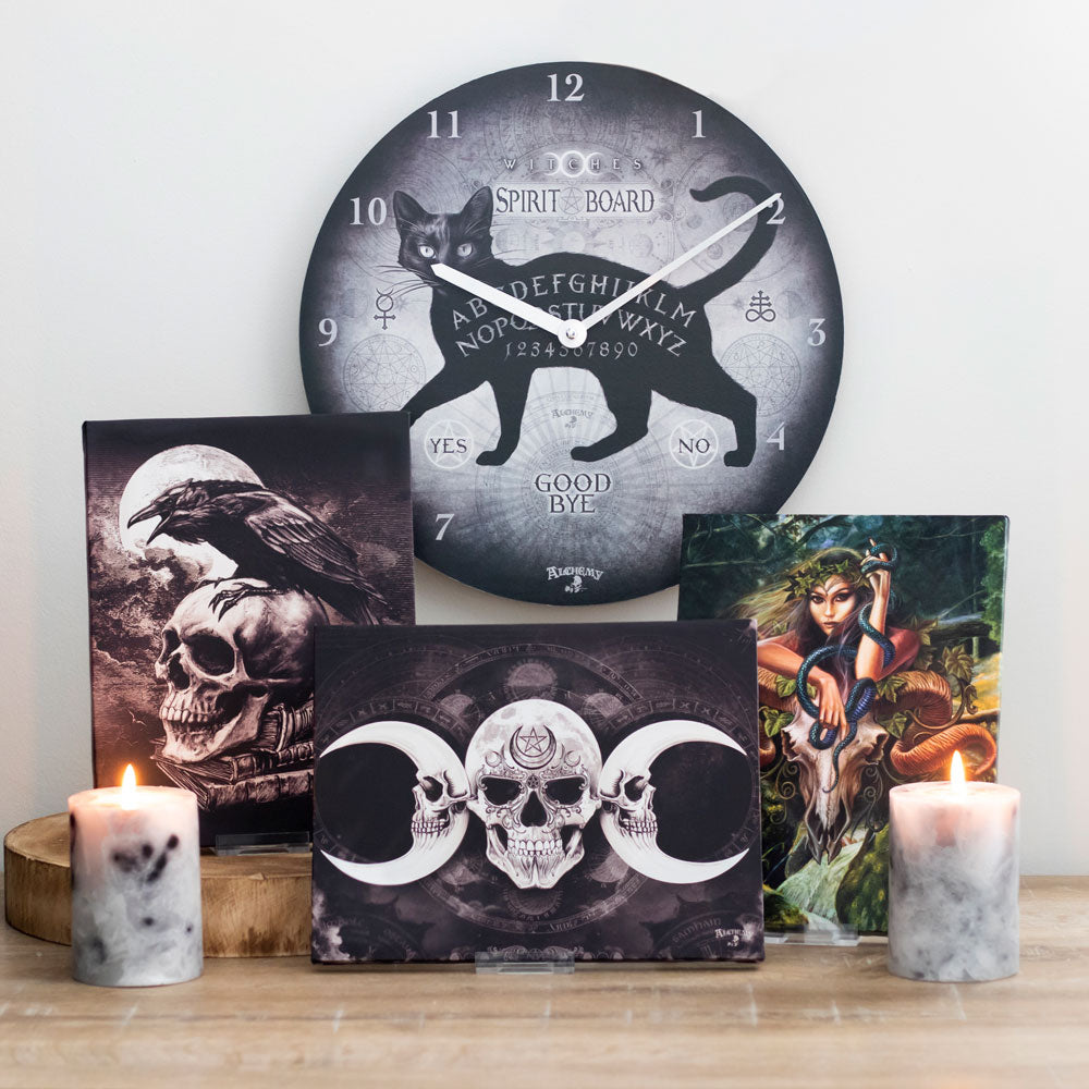 25x19cm Dark Goddess Canvas Plaque by Alchemy - PCS Cufflinks & Gifts