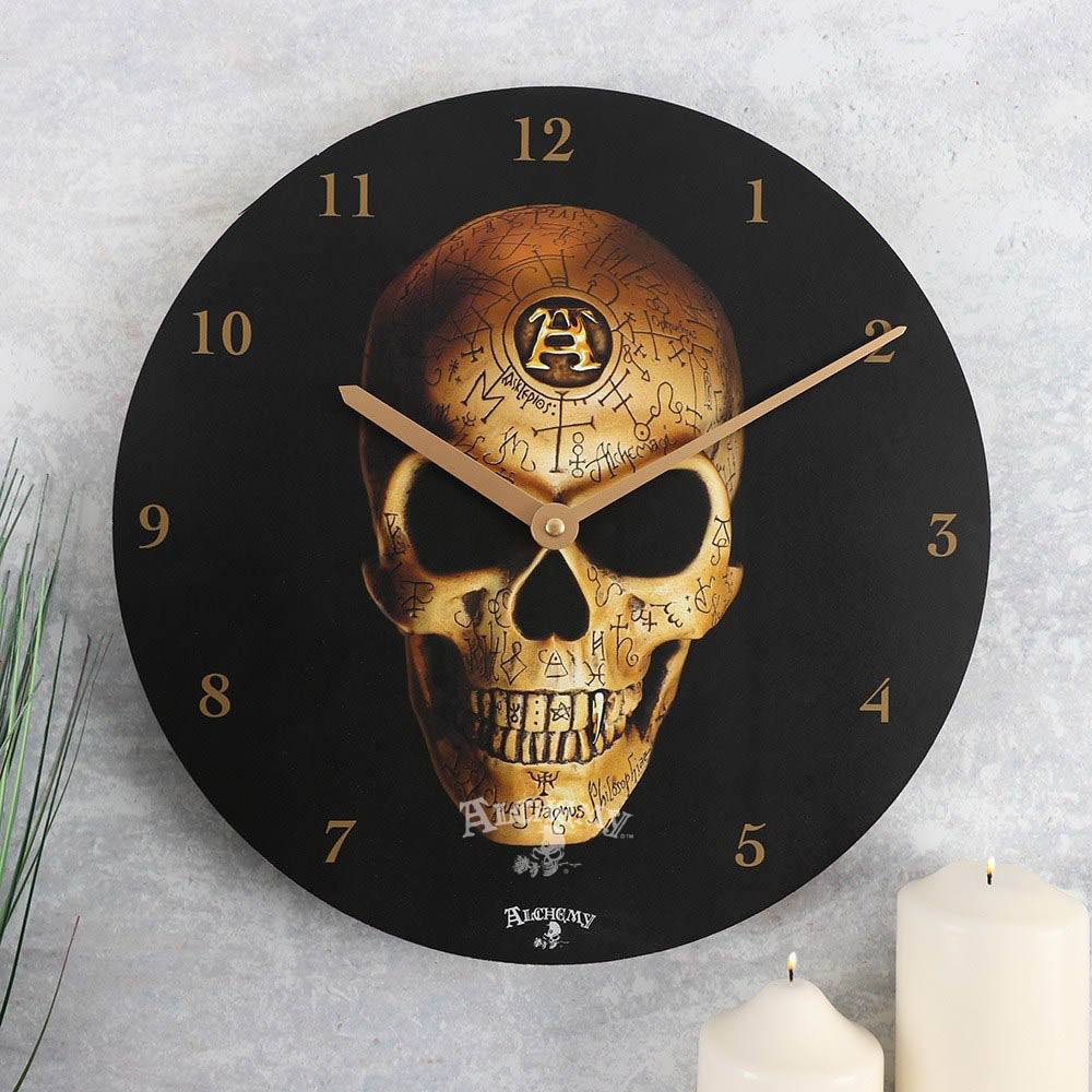 Alchemy Omega Skull Clock - PCS Cufflinks & Gifts