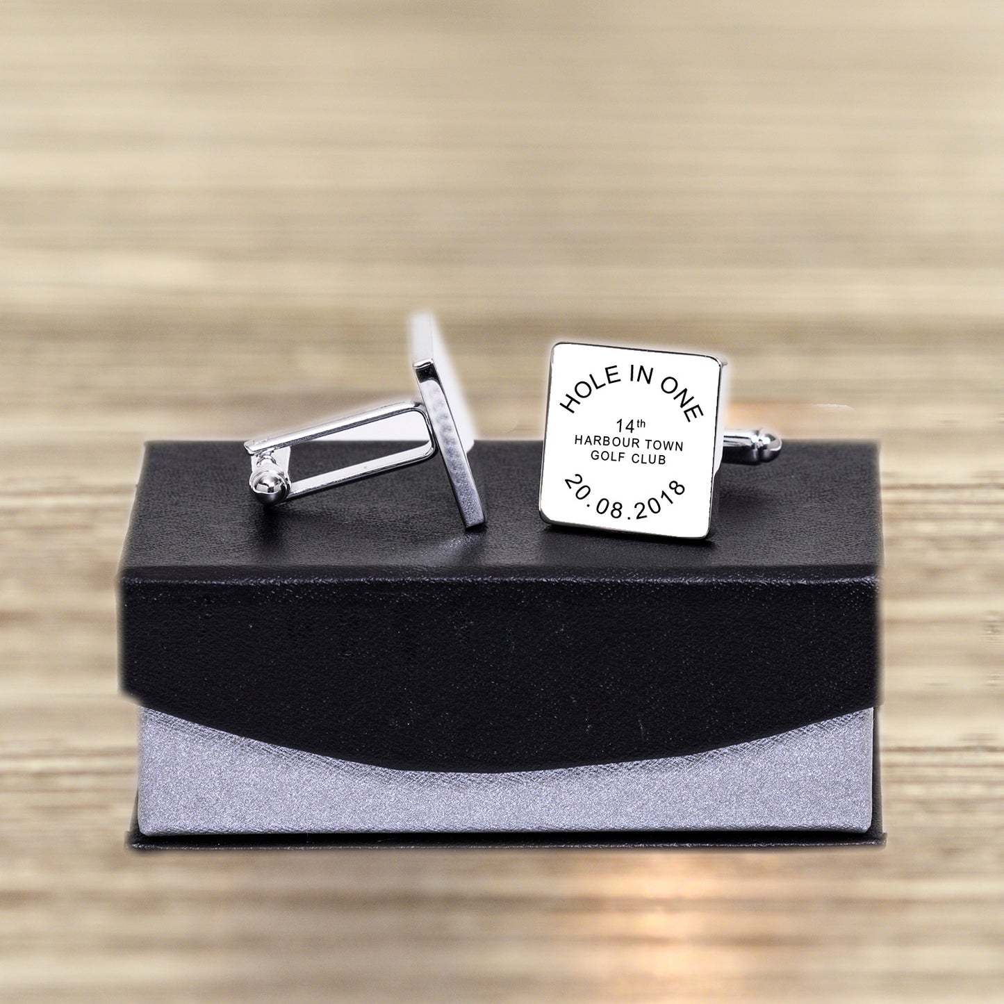 Personalised HOLE IN ONE Golf Cufflinks