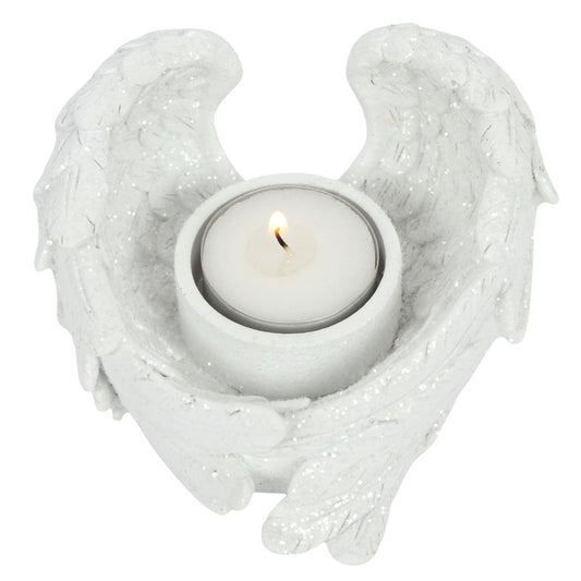 Glitter Angel Wing Candle Holder - PCS Cufflinks & Gifts