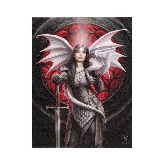 19x25cm Valour Canvas Plaque by Anne Stokes - PCS Cufflinks & Gifts