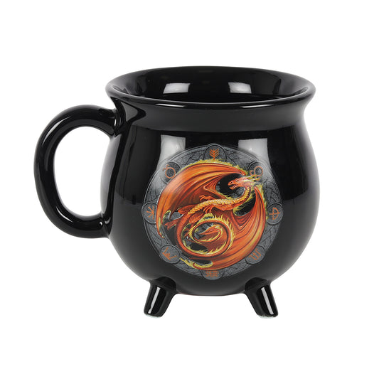 Beltane Colour Changing Cauldron Mug by Anne Stokes - PCS Cufflinks & Gifts
