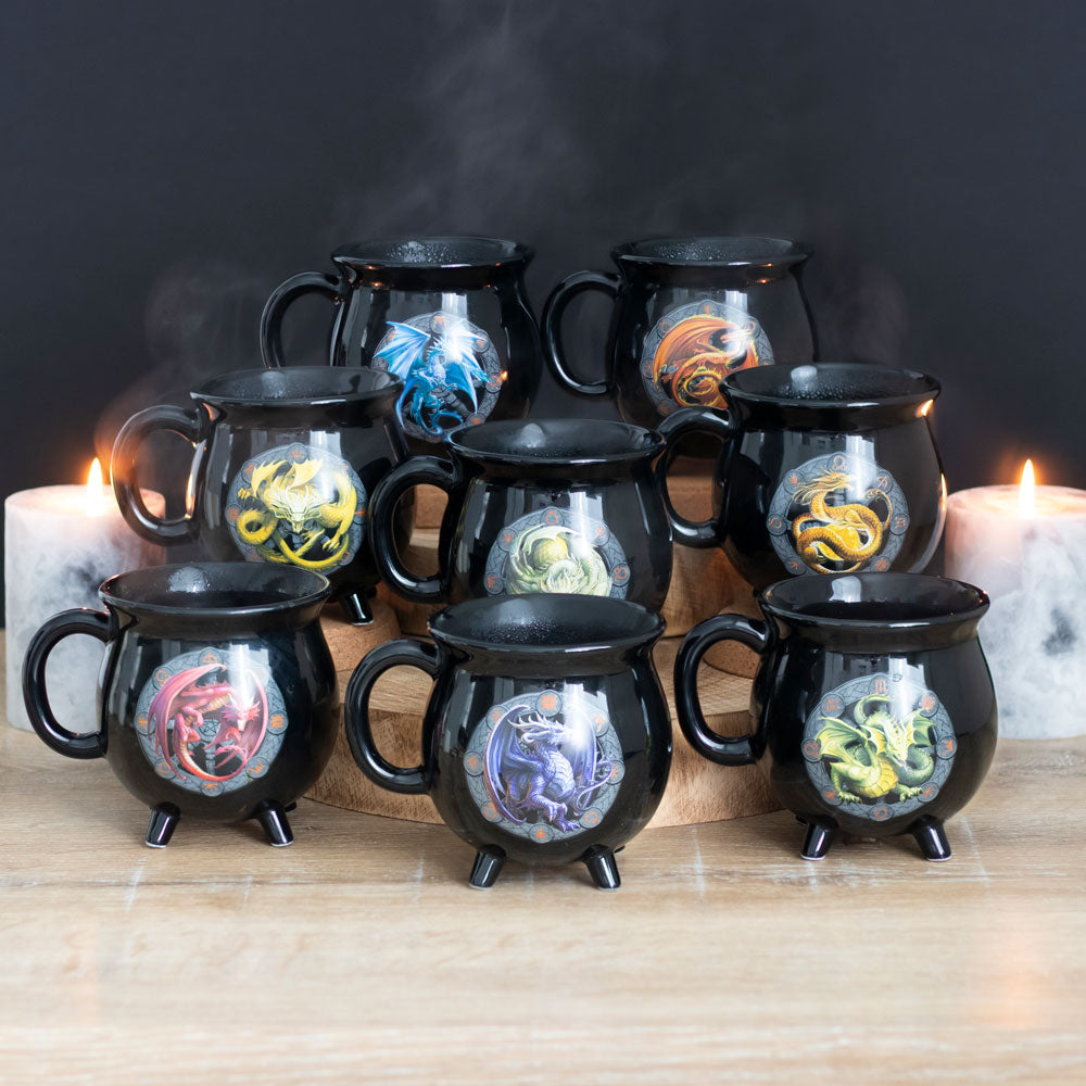Lammas Colour Changing Cauldron Mug by Anne Stokes - PCS Cufflinks & Gifts