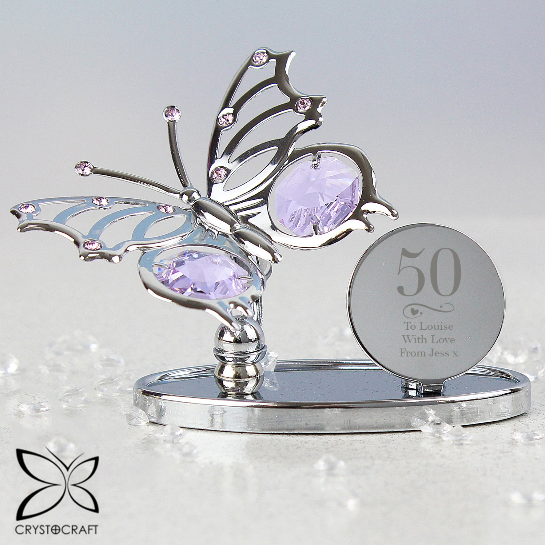 Personalised Birthday Crystocraft Butterfly | Free Delivery 