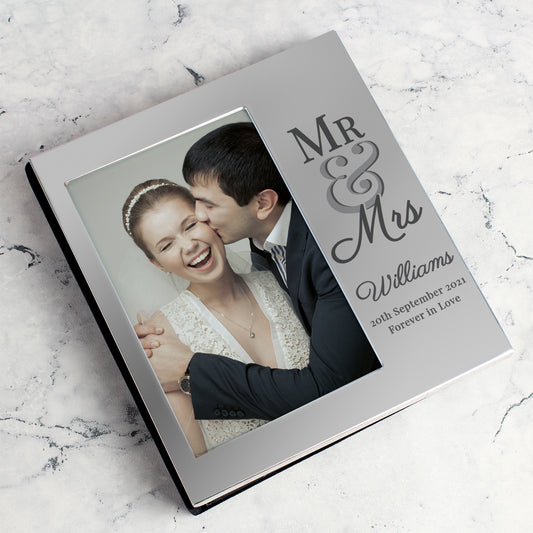 Personalised Mr & Mrs Wedding 4x6 Photo Album