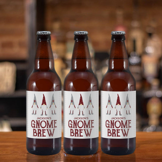 Personalised Set of 3 Christmas Beers – Gnome Brew