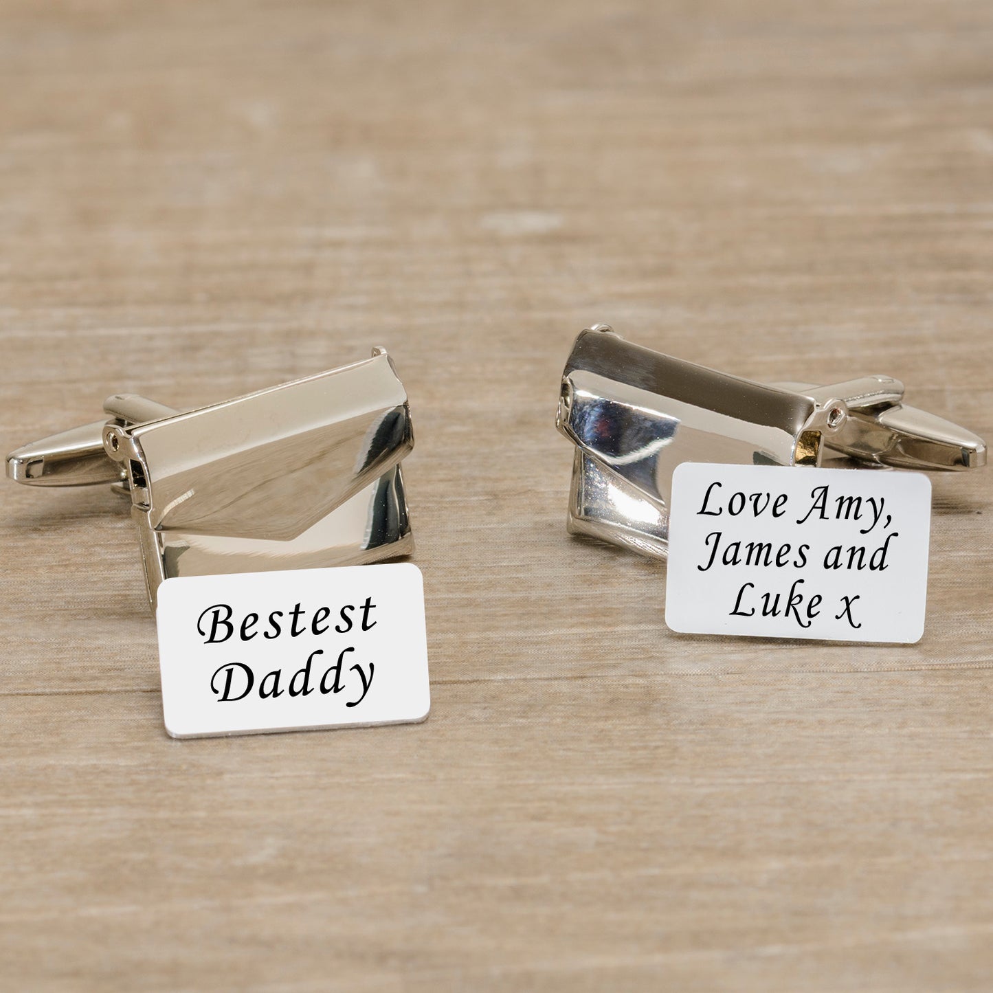 Personalised Envelope Cufflinks - Any Message