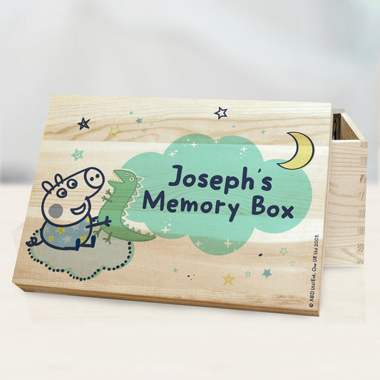 Personalised Peppa Pig George Pig Memory Box - PCS Cufflinks & Gifts
