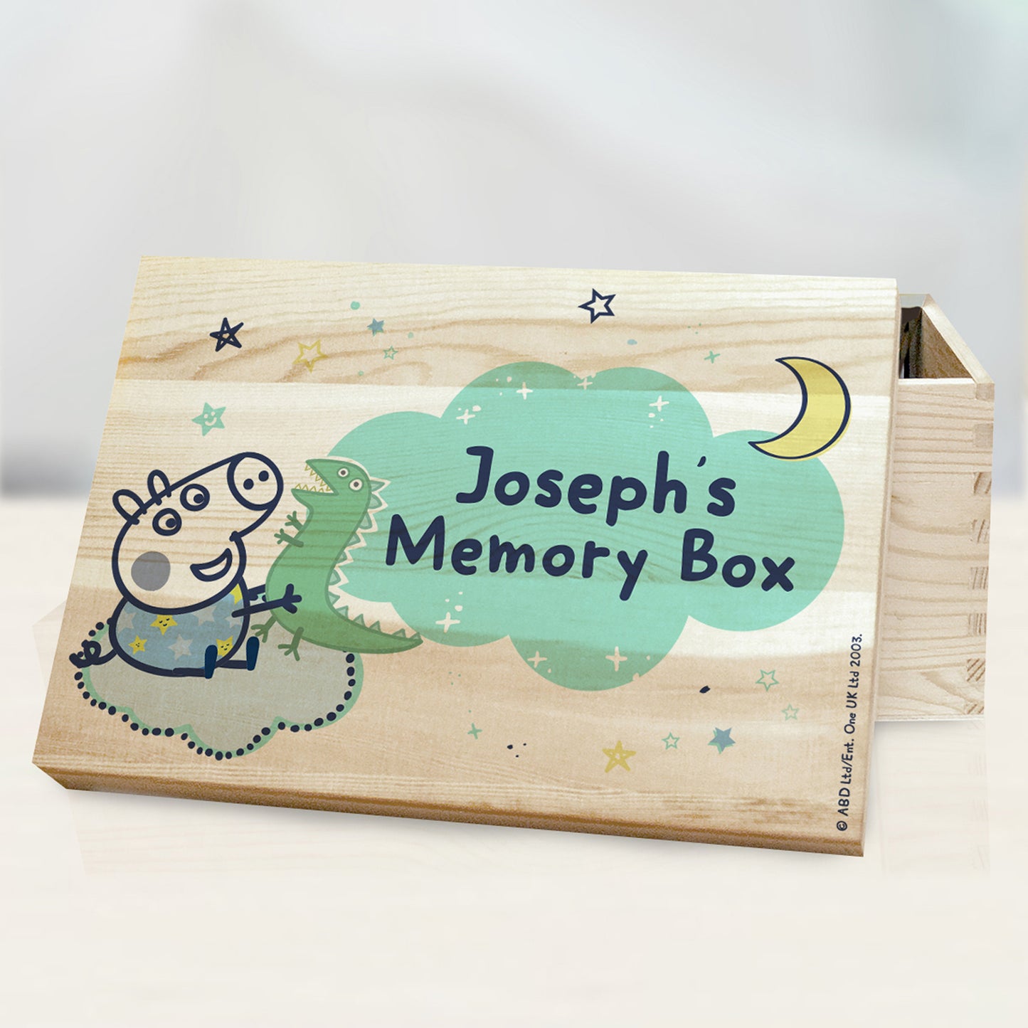 Personalised Peppa Pig George Pig Memory Box - PCS Cufflinks & Gifts