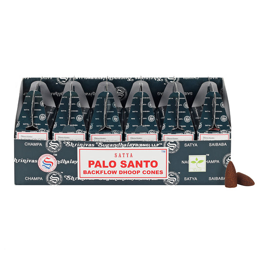 Set of 6 Packets of Satya Palo Santo Backflow Dhoop Cones - PCS Gifts