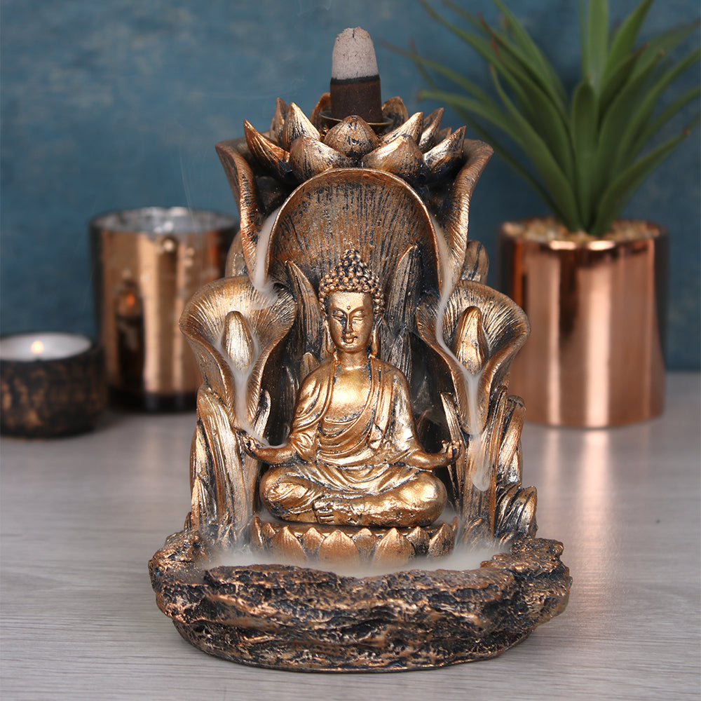 Bronze Buddha Backflow Incense Burner - PCS Gifts