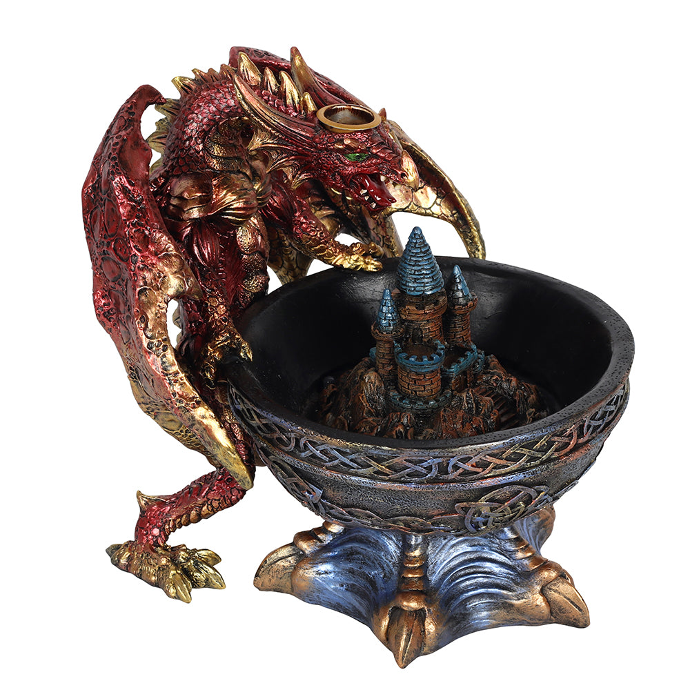 Large Dragon Bowl Backflow Incense Burner - PCS Cufflinks & Gifts
