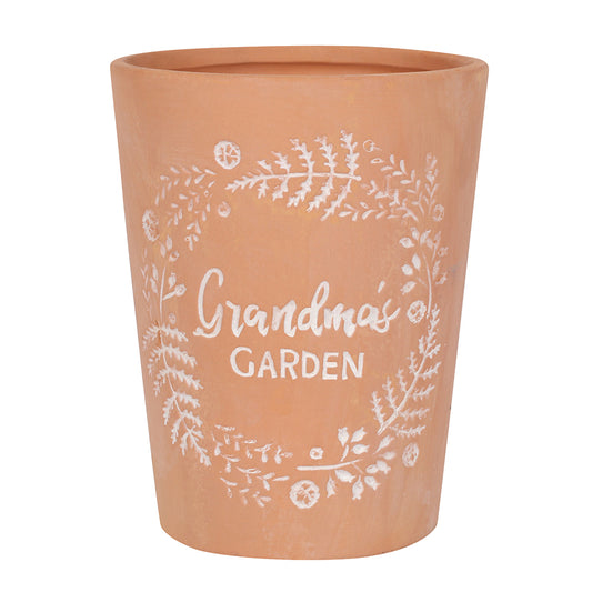 Grandma's Garden Terracotta Plant Pot - PCS Cufflinks & Gifts