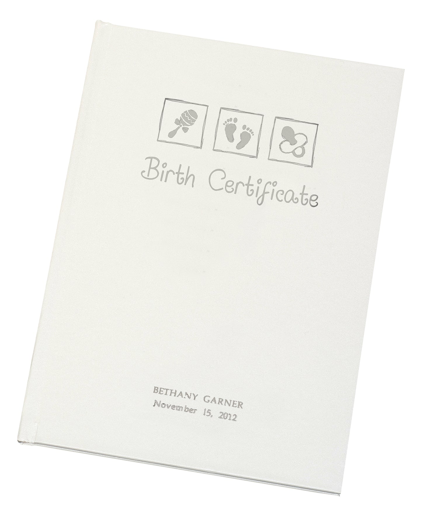 Birth Certificate Embossed Presentation Holder