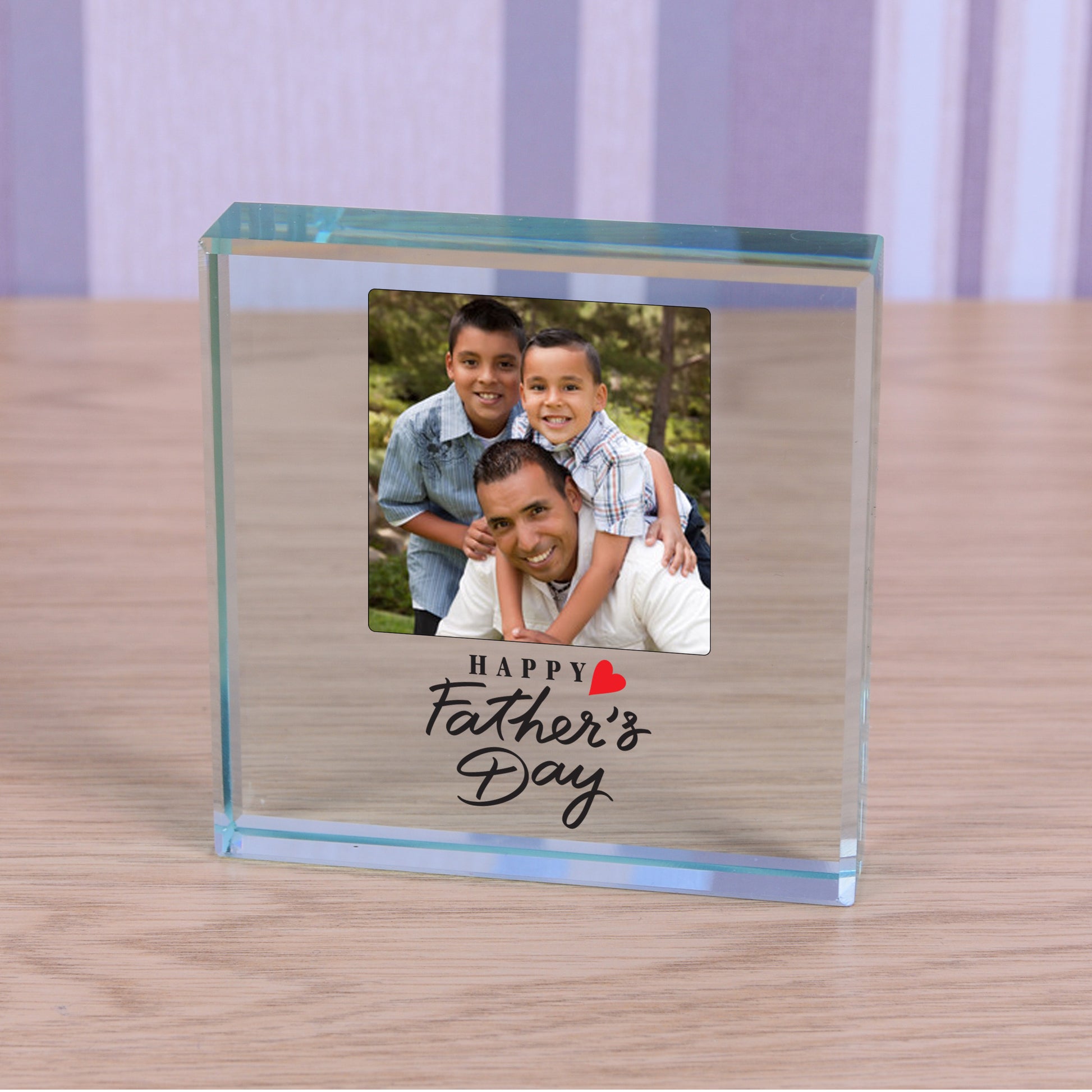 Photo Glass Token - Happy Fathers Day