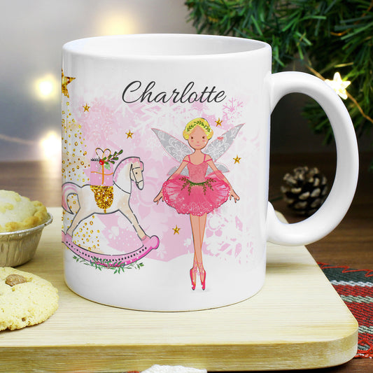Personalised Sugar Plum Fairy Christmas Mug