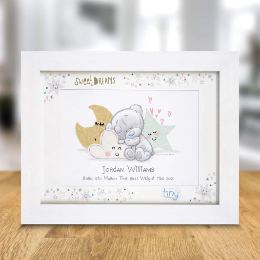 Personalised Tiny Tatty Teddy Sweet Dreams A4 Framed Print