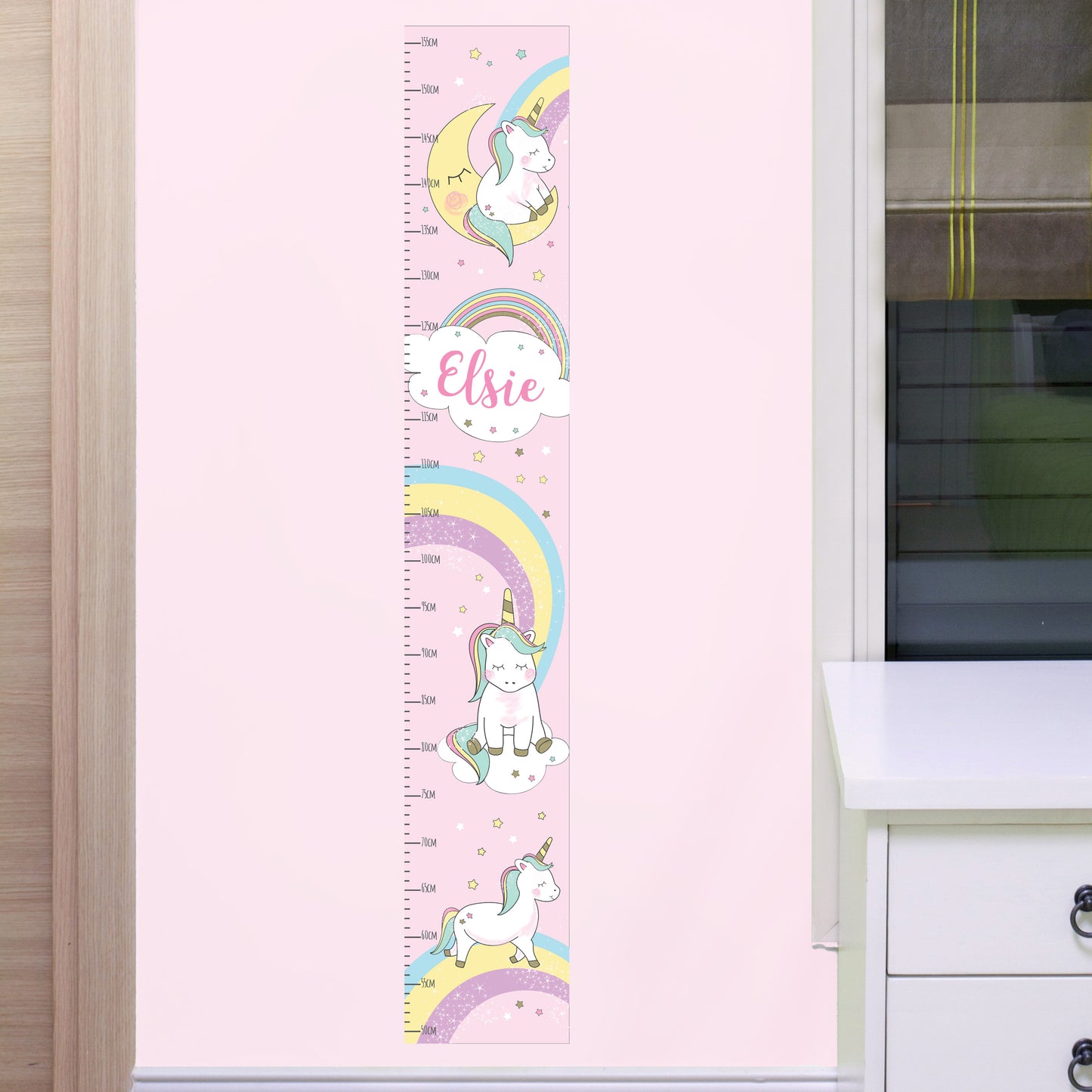 Personalised Unicorn Height Chart