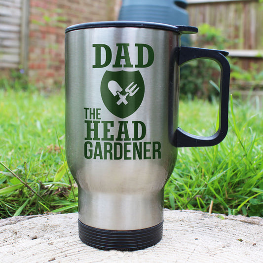 Personalised The Head Gardener's Travel Mug