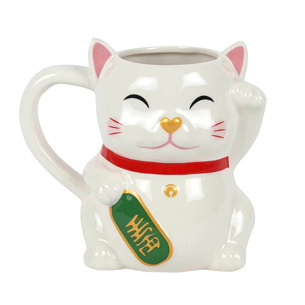 Waving Lucky Cat Mug - PCS Cufflinks & Gifts