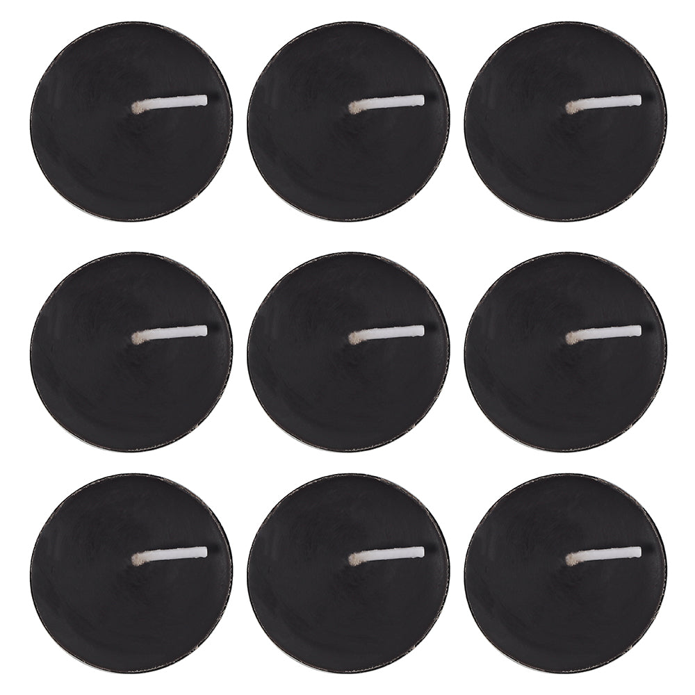 Pack of 9 Opium Scented Black Tealights - PCS Cufflinks & Gifts