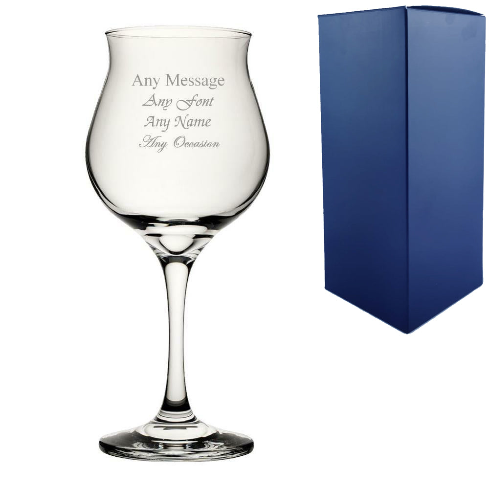 Engraved 16oz Wavy Cocktail Glass Image 2