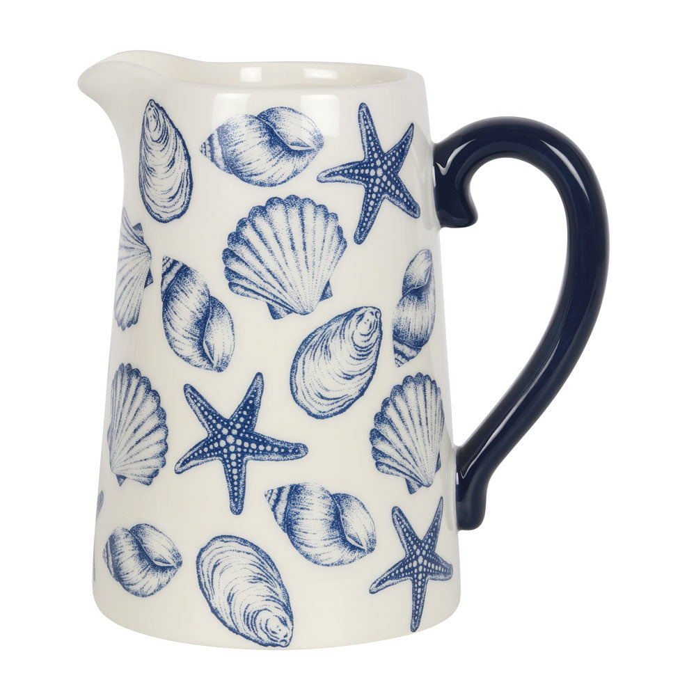 17cm Seashell Ceramic Flower Jug - PCS Cufflinks & Gifts