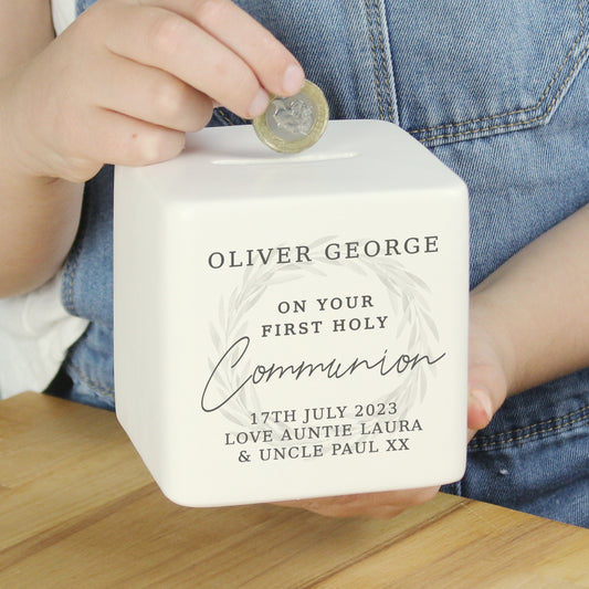 Personalised First Holy Communion Money Box