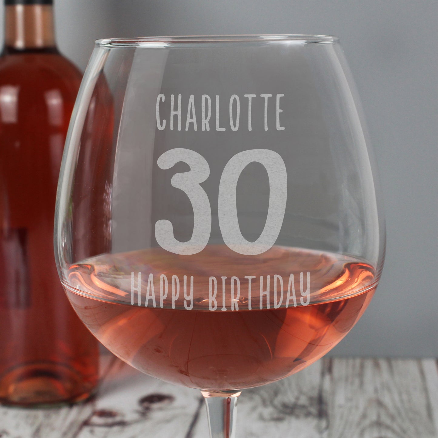 Personalised Birthday Age Giant Wine Glass