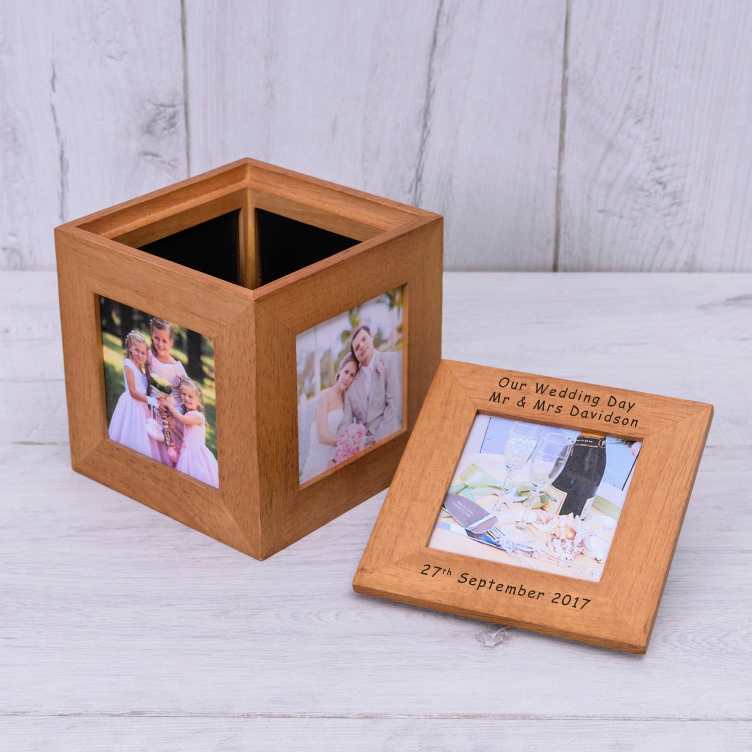 Personalised Photo Cube Keepsake Box