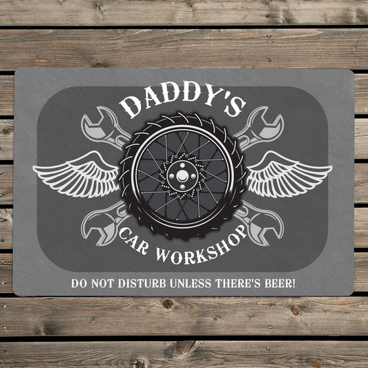 Personalised Garage Metal Sign | Gifts For Him | Dad | Grandad