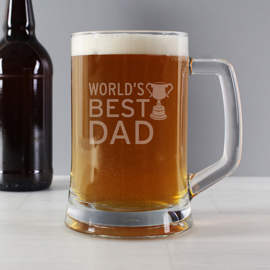 Worlds Best Dad Tankard Glass