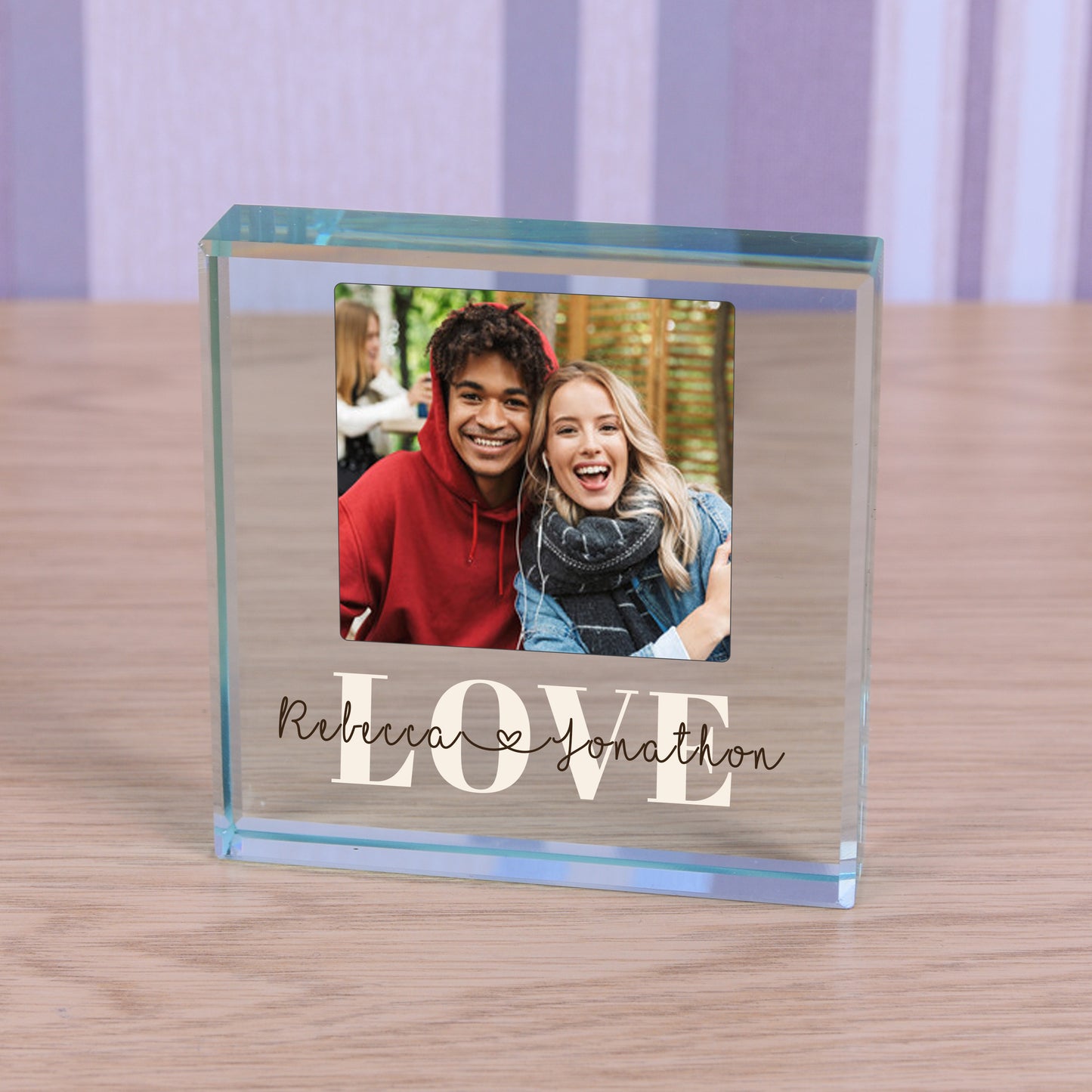 Personalised Photo Glass Token - Love
