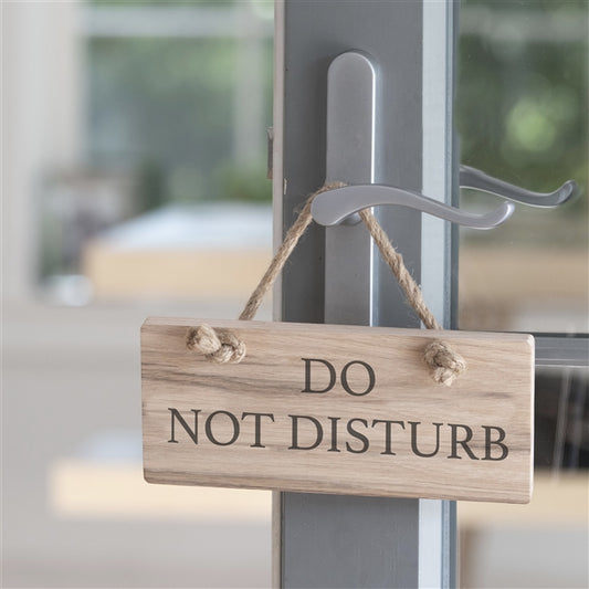 Do Not Disturb Wooden Oak Sign