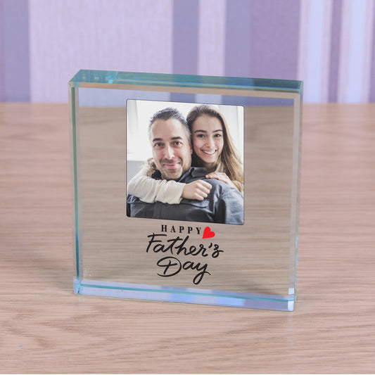 Photo Glass Token - Happy Fathers Day