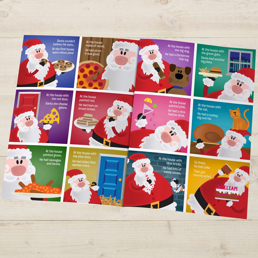 Personalised When Santa Got Stuck Up The Chimney Christmas Book