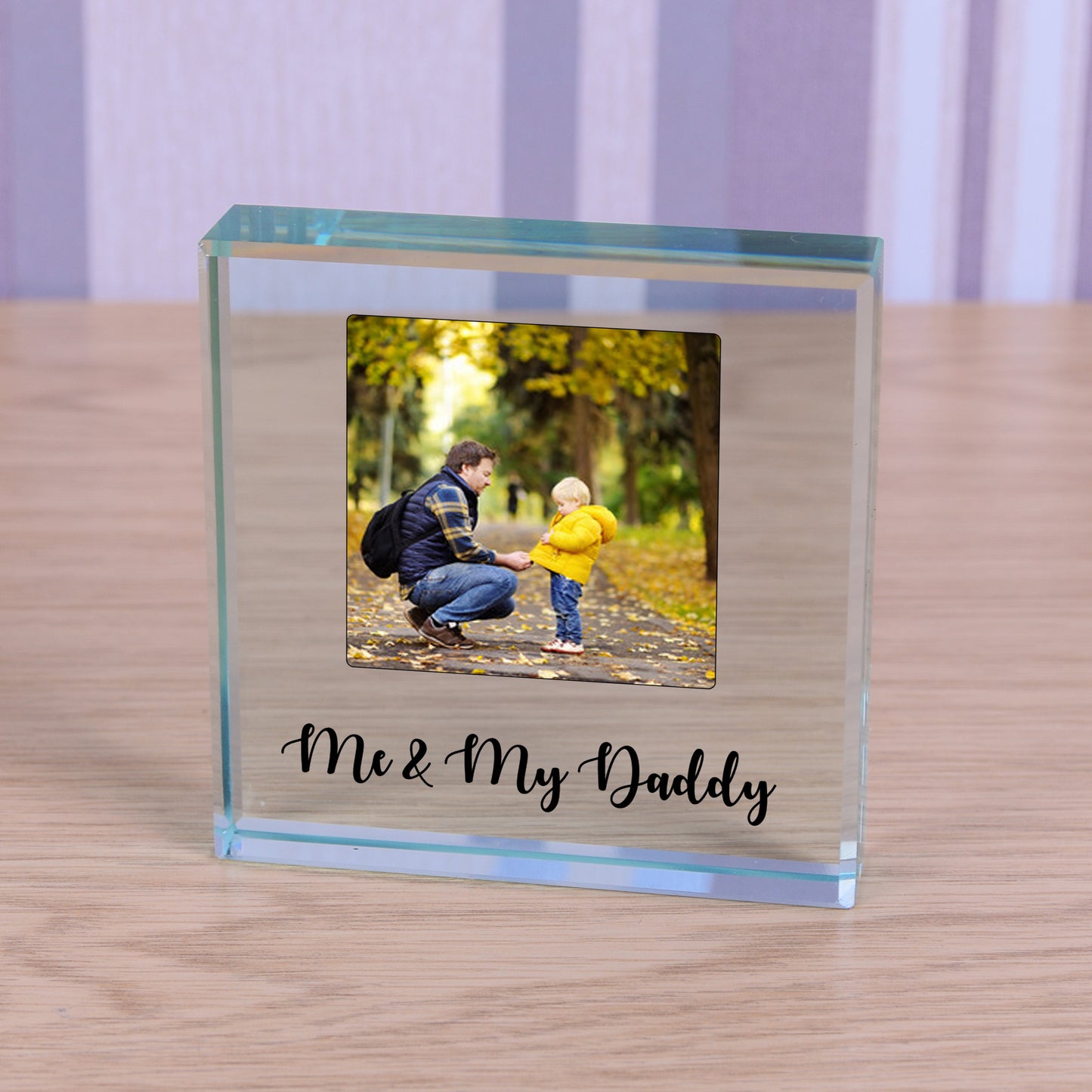 Photo Glass Token - Me & My Daddy | Gift For Daddy