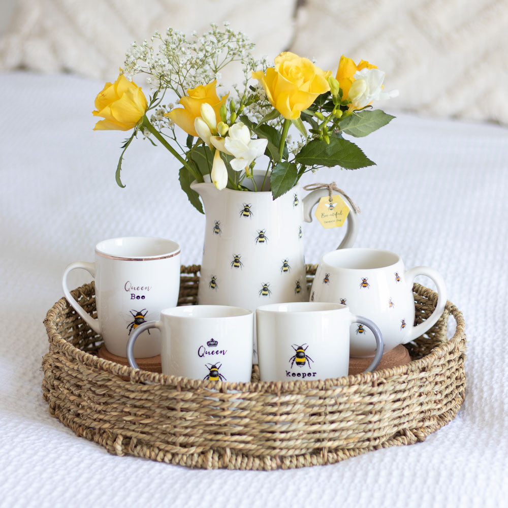 Bee Ceramic Flower Jug - PCS Cufflinks & Gifts