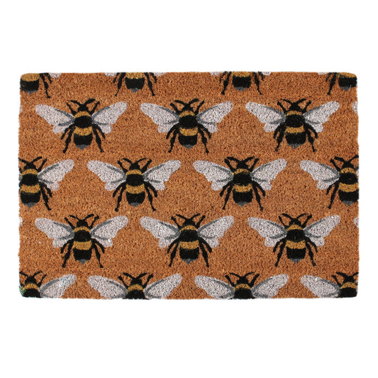 Bee Print Natural Doormat - PCS Cufflinks & Gifts